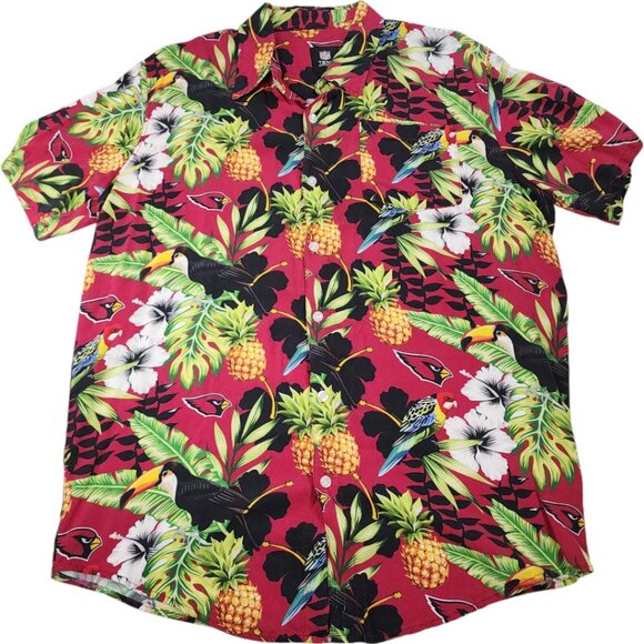 NFL Other - NFL Team Apparel Arizona Cardinals Tropical Hawaiian Shirt Size Medium